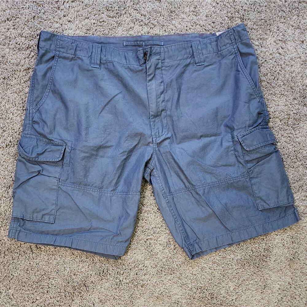 Vtg Polo Ralph‎ Lauren Cargo Shorts mend size 42 Blue
